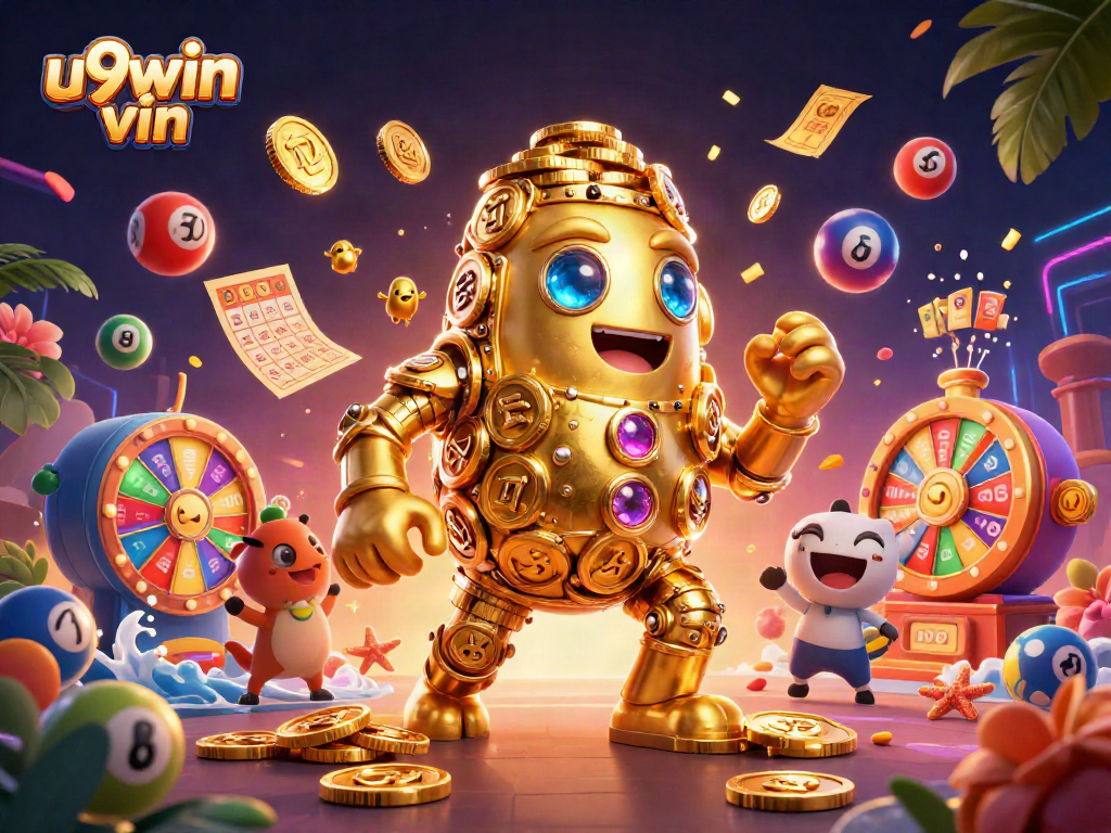 Engage with u9win vin's vibrant lottery scene showcasing dynamic characters and rich game elements.